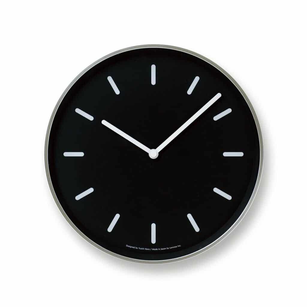 dark colored clock