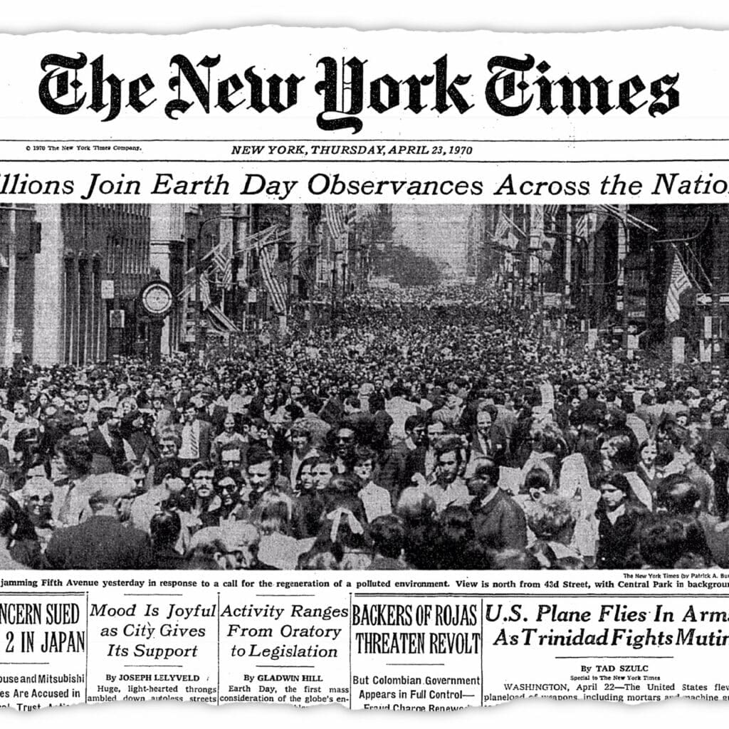 How The Times Covered the First Earth Day, 50 Years Ago - The New York Times