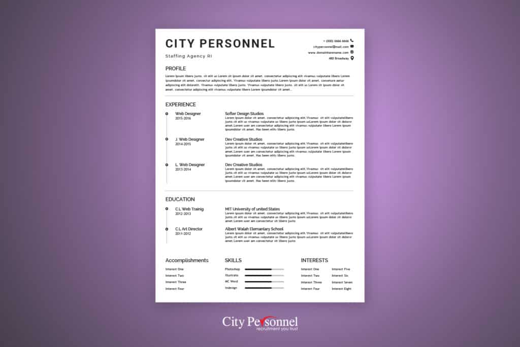 Free Resume Template Two