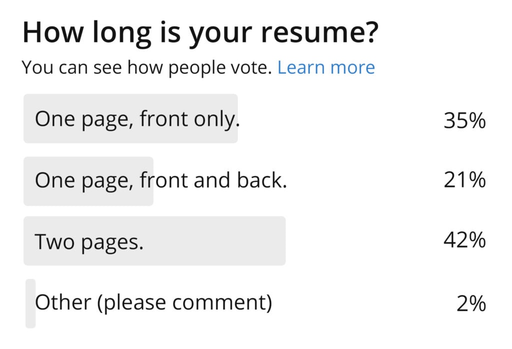 how long is your resume