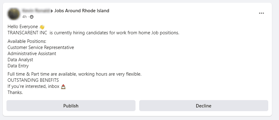 Fake Job Opening