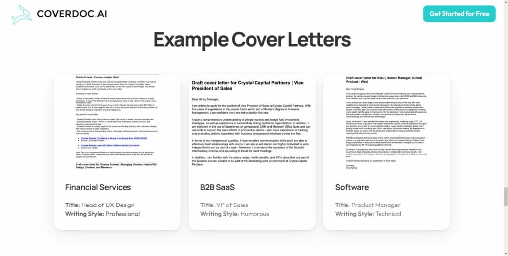 cover letter genrator coverdoc.ai